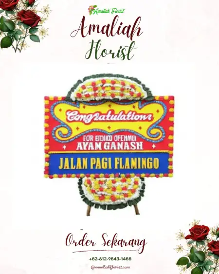 Sewa Papan Bunga Gedung Antam Jakarta Timur